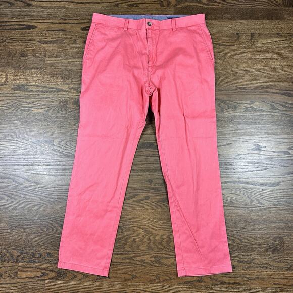 Vineyard Vines Breaker Pant Mens 36x30 Pink Lightweight Straight Leg Flat Front - Picture 1 of 12